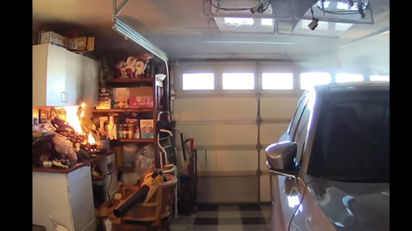 Firefighters responded 6600 block of Santa Barbara Ave fire in a garage