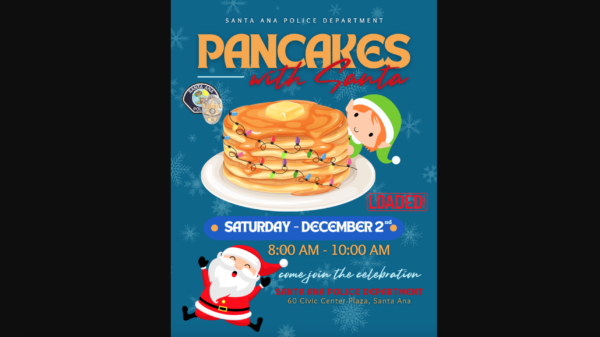 Santa Ana Police Department Pancakes with Santa