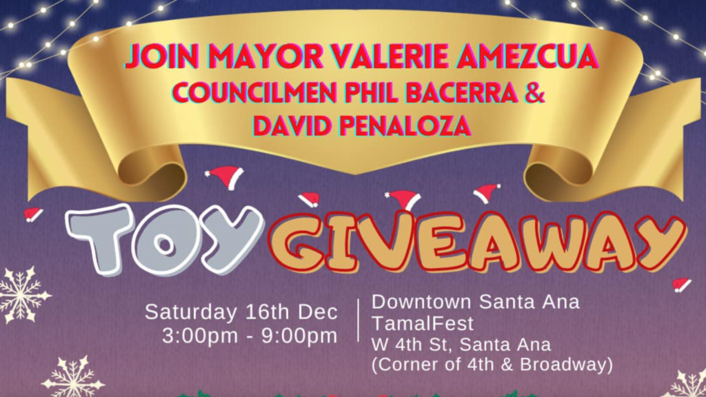 Mayor Valerie Amezcua Toy Drive at TamalFest