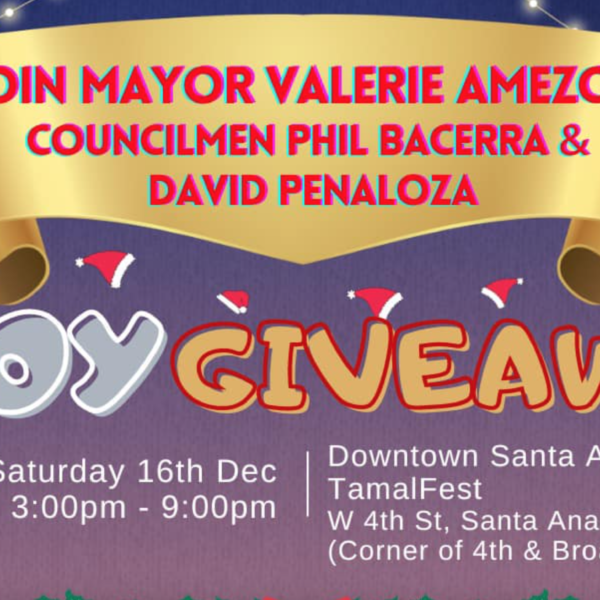 Mayor Valerie Amezcua Toy Drive at TamalFest